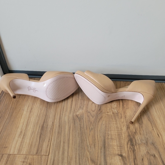 "Brand New" Jessica Simpson D'orsay Beige Leather Pump Size 10 - Picture 6 of 10